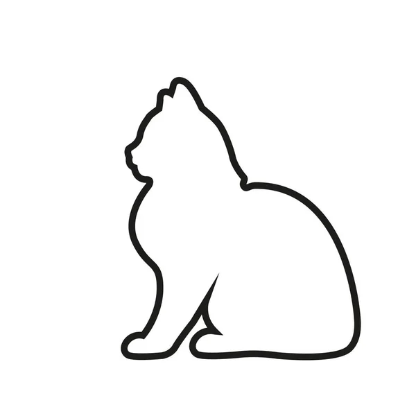 Web Line Icon Silhouette Cats Cat Stock Vector (Royalty Free) 529868446