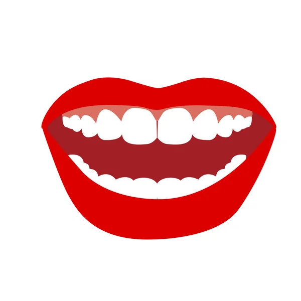 Yarı açık ağız - duygu, dudaklar ve diş gülümseme