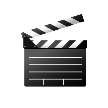Film kayrak - fıçı tahtası sembolü, moviemaker, basit simgesi