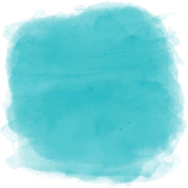 Turkuaz suluboya zemin. Vektör.