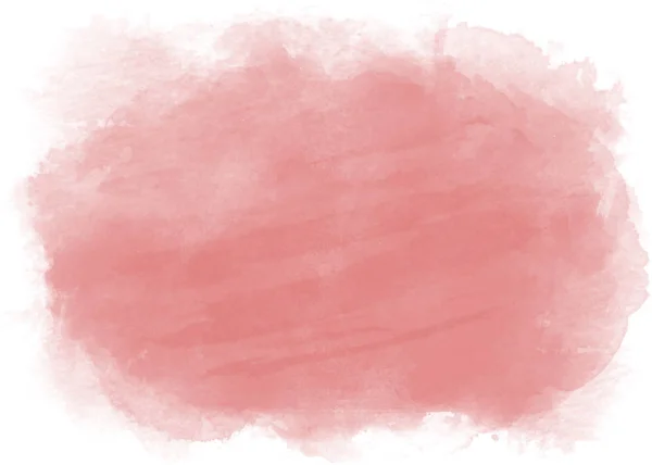 Sfondo Acquerello Orizzontale Rosa Polvere Con Bordi Trasparenti Vettore — Vettoriale Stock