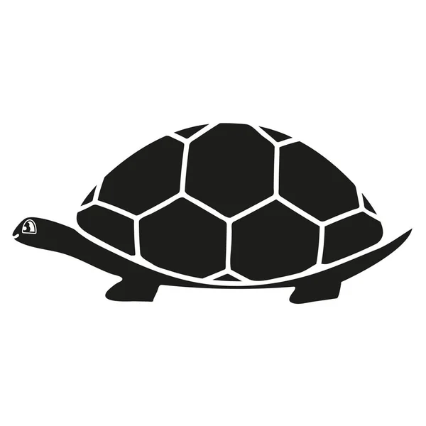 Ícone de tartaruga preta — Vetor de Stock