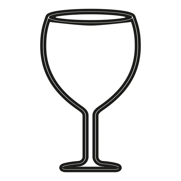 Szklanka ikony wina — Wektor stockowy