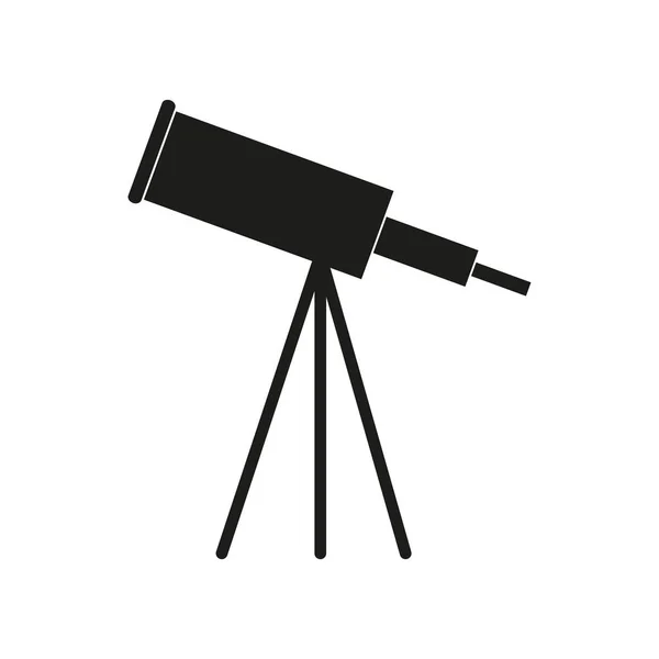 Astronomía icono negro — Vector de stock
