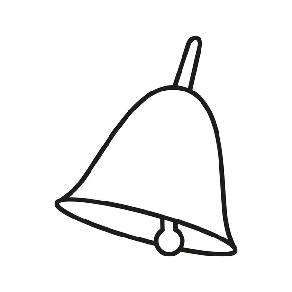 Bell voor school pictogram — Stockvector
