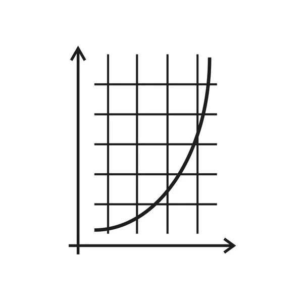 Rozvrh matematický ikona — Stockový vektor