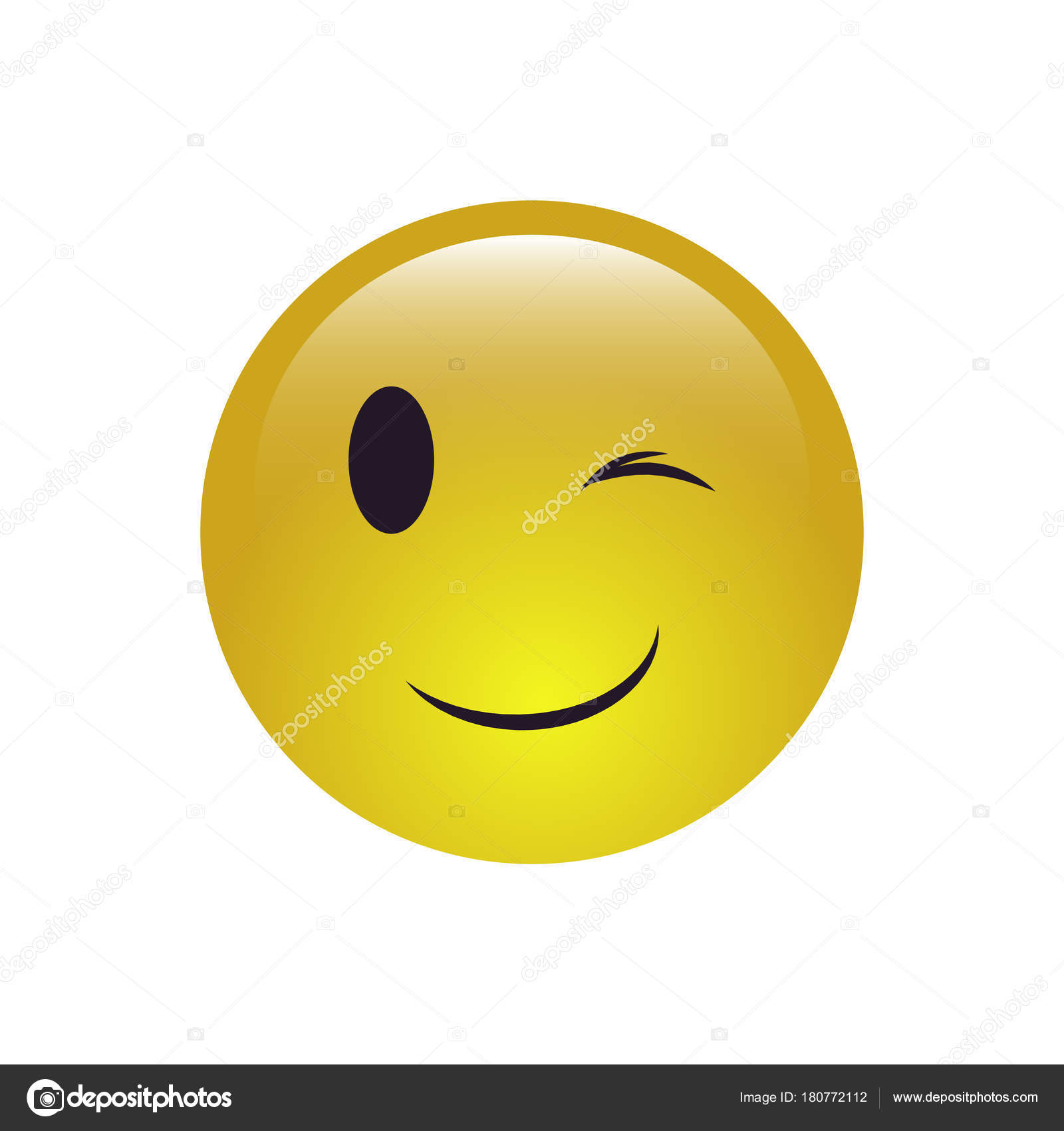 Piscadela sorriso ícone Vetor de ©Natalia_ashatan 180772112, image size:1600x1700