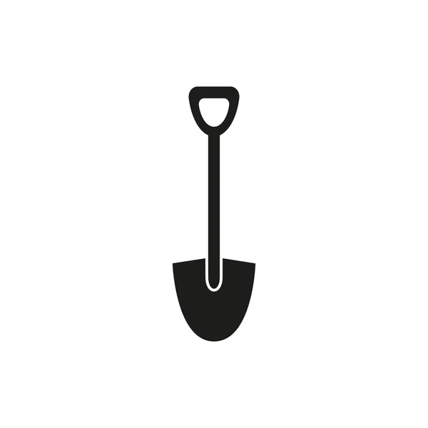 Черная лопата — стоковый вектор