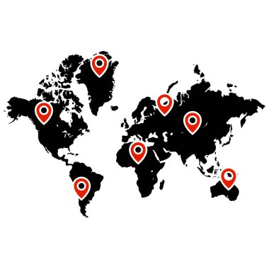 PIN tanıtıcısında konumu harita simgesi