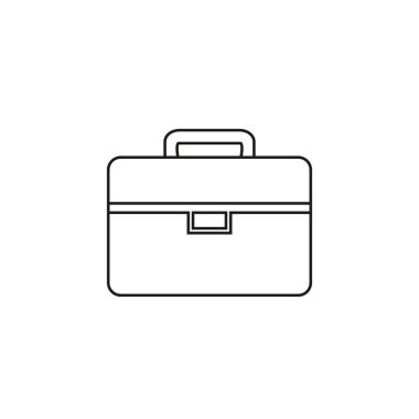 Çanta beyaz iş simgesinin