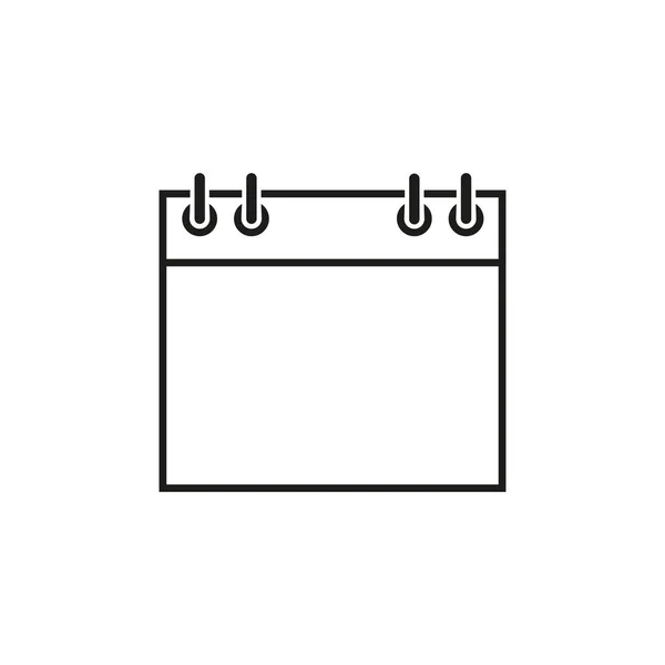 Calendrier de l'icône de date — Image vectorielle
