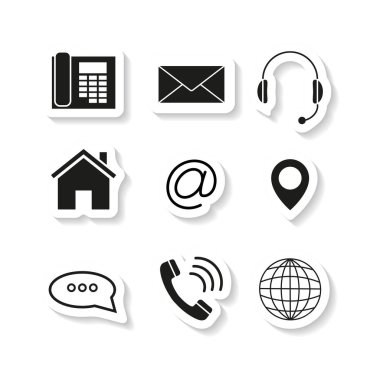 Kişiler etiket Icons set