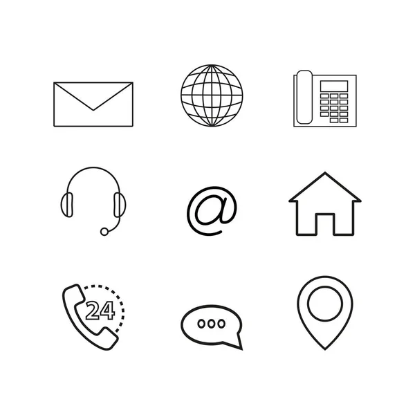 Kişiler çevrimiçi Icons set