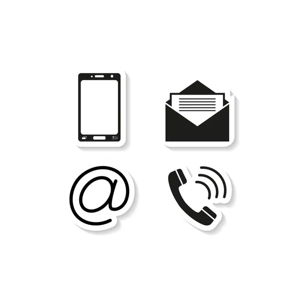 Kişiler telefon etiket simgeler