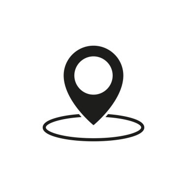 PIN işaretçi siyah simgeler