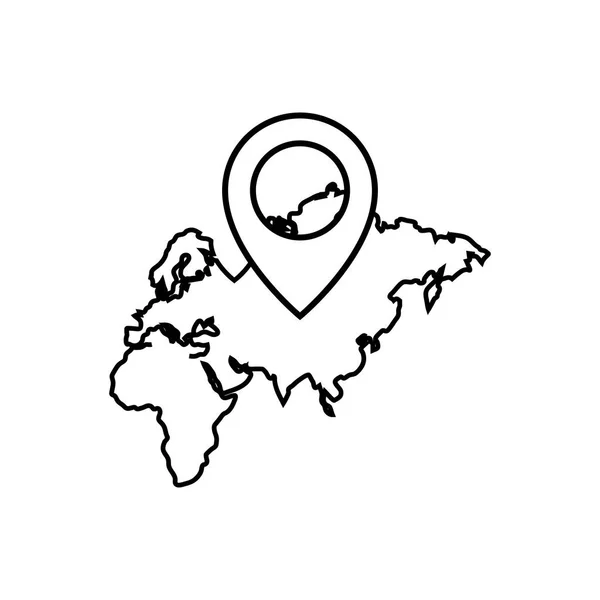 Icona puntatore pin di navigazione — Vettoriale Stock