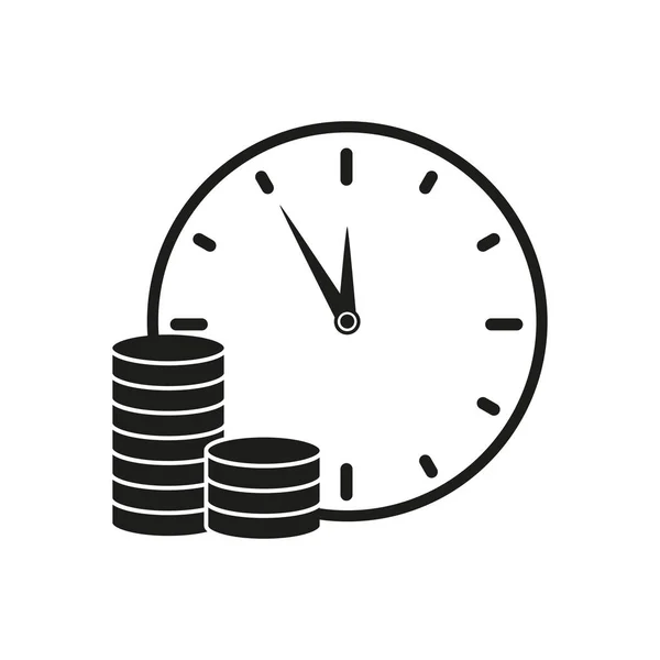 Czas to pieniądze kredytowej ikony — Wektor stockowy