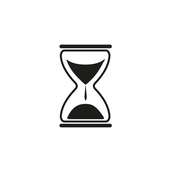 Zand tijd klokpictogram — Stockvector