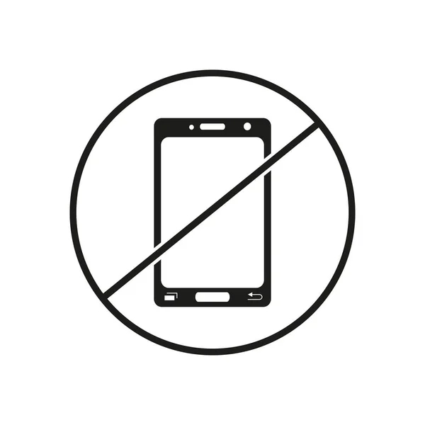 Do not use mobile phone icons — Stock Vector