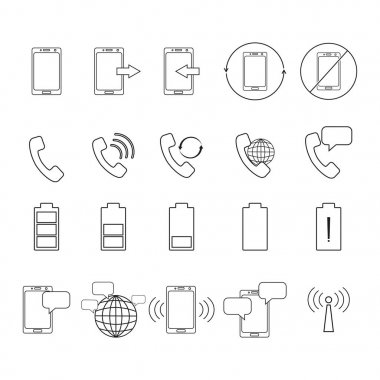 telefon simge kümesi