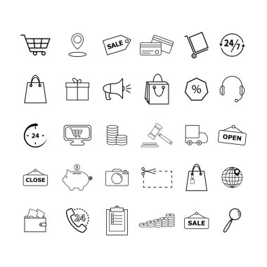 alışveriş simgelerini ayarla