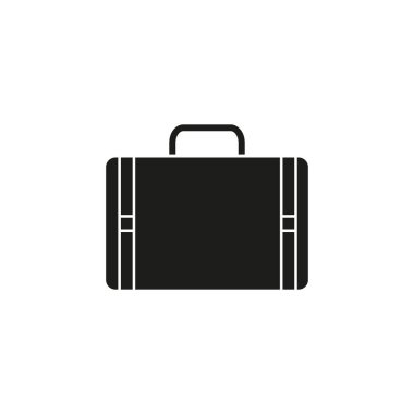 Çanta seyahat siyah simgesi