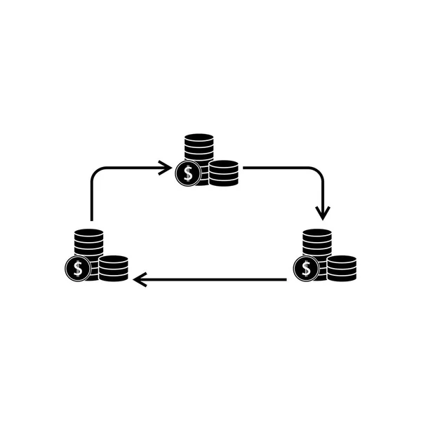 Retorna ícones de investimento — Vetor de Stock