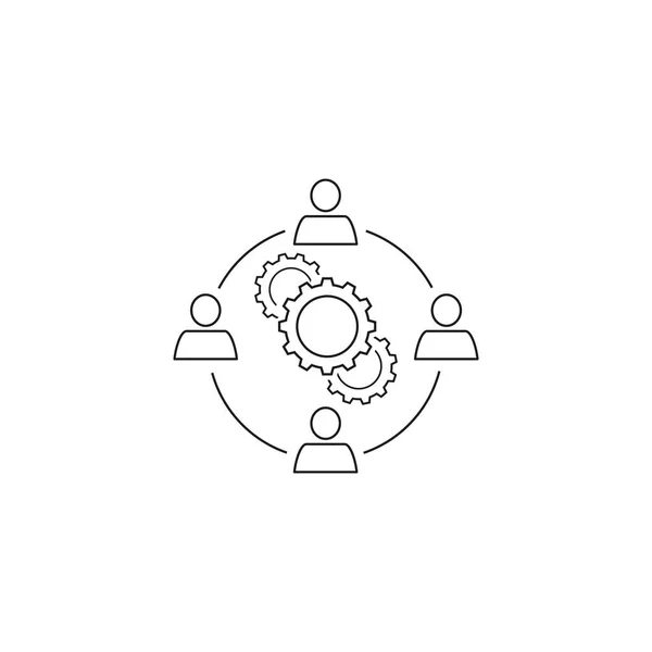 Lavoro di squadra bussiness icona — Vettoriale Stock