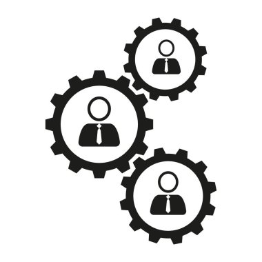 Cogwheels takım iş simgeleri