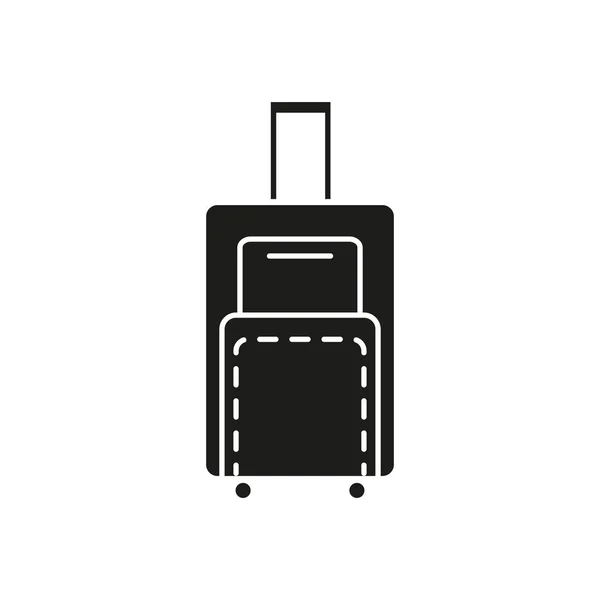 Sac pour voyage icône de vacances — Image vectorielle