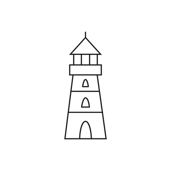 Faro del icono — Archivo Imágenes Vectoriales