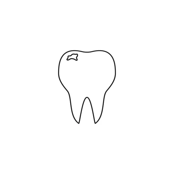 Tänderna av dålig ikonen — Stock vektor