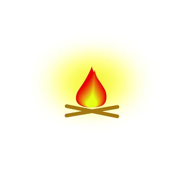 Fire of icon — Stock Vector