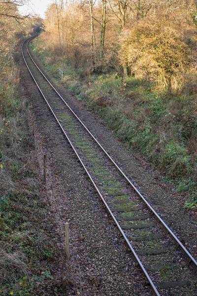 Landsbygdens järnväg — Stockfoto