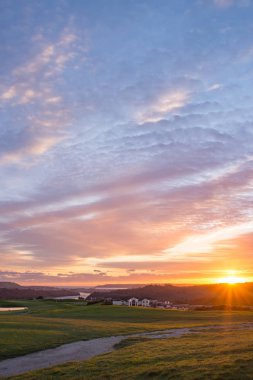 Sıcak yaz günbatımı