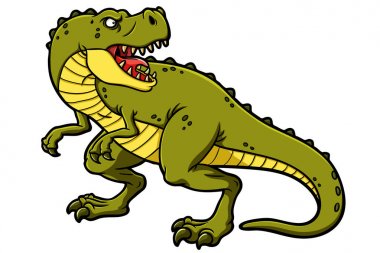 Vector Cartoon Tyrannosaurus Rex clipart