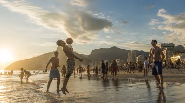 Keepy Uppy on Ipanema Beach, Rio de Janeiro, Brazil clipart