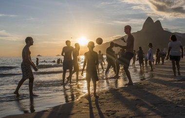 Keepy Uppy Ipanema Plajı, Rio de Janeiro, Brezilya