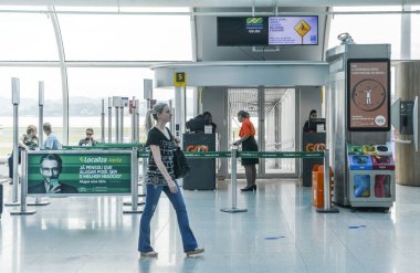 Rio de Janeiro, Brazils Santos Dumont Havaalanı iç hatlar servis kalkış lounge
