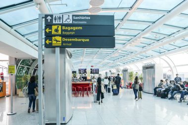 Rio de Janeiro, Brazils Santos Dumont Havaalanı iç hatlar servis kalkış lounge