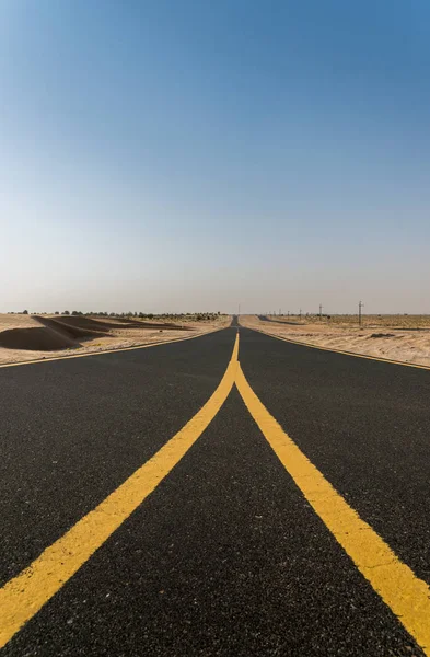 Pista ciclista de Al Qudra cerca de Dubai, Emiratos Árabes Unidos, Oriente Medio —  Fotos de Stock