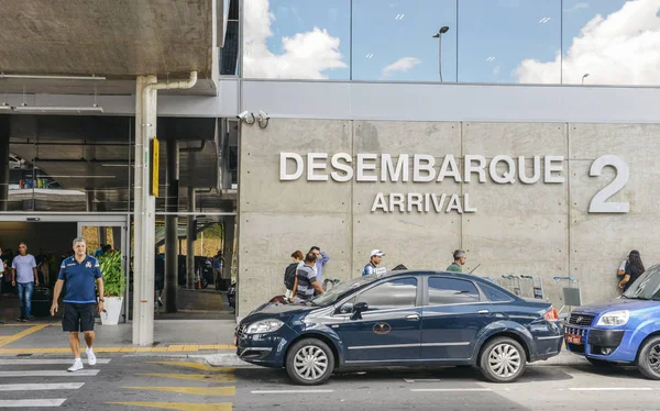 Entrée de l'Aeroporto Internacional de Confins près de Belo Horizonte, Minas Gerais, Brésil — Photo