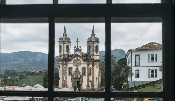 Iglesia en Ouro Preto, Minas Gerais, Brasil — Foto de Stock