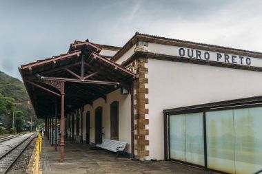 Tren istasyonu Ouro Preto'daki, Brezilya