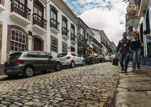 Guijarros históricos en Ouro Preto, Brasil — Foto de Stock