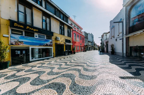 Cascais Portugal Maart 2020 Deserted Streets Historic Centre Cascais Portugal — Stockfoto