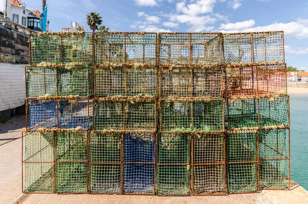 Oude Visuitrusting Haven Van Cascais Bij Lissabon — Stockfoto