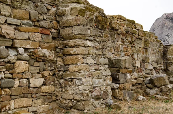 Zříceniny Zdí Staré Starobylé Pevnosti Archeologie Vykopávky Cestování Evropě — Stock fotografie