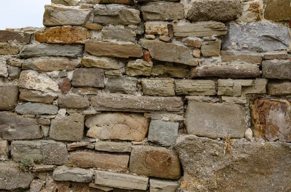 Geçmişi Dokusu Eski Kalenin Eski Duvarları — Stok fotoğraf