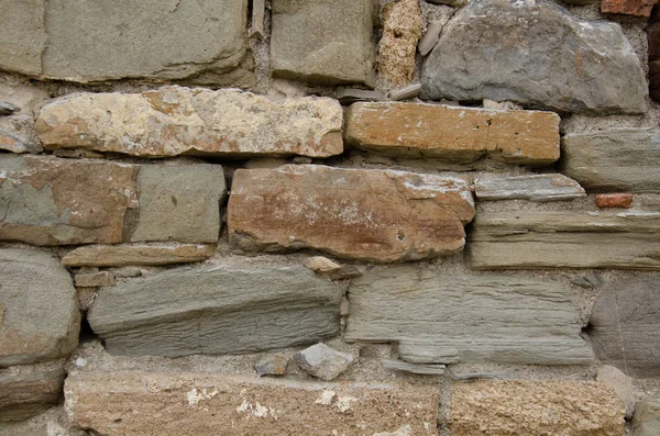 Geçmişi Dokusu Eski Kalenin Eski Duvarları — Stok fotoğraf